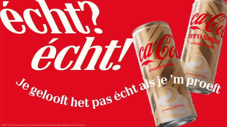 Coca-Cola introduceert limited edition Creamy Vanilla in Nederland